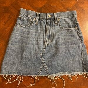 Madewell denim skirt